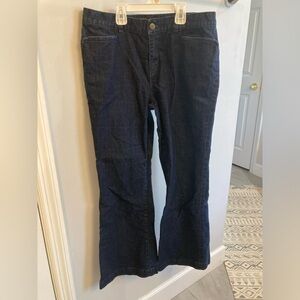Lauren Ralph Lauren Women's Flare Leg Jeans - Dark Blue size 8P